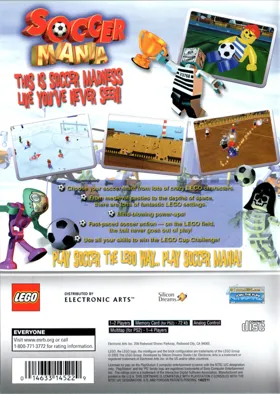 Soccer Mania box cover back